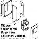 WTS - LS-1 Einweg-Lichtschranke (12V oder 24V AC/DC), Sender und Empfänger, Reichweite 60 m