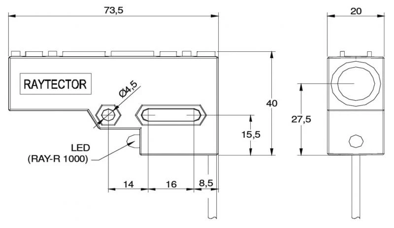 FRABA 12V DC RAYTECTOR Einzugs-Sicherheitslichtschranke im Set