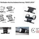 WTS - Rollladen-Hochschiebesicherung EASYLOCK  - Schnellverbinder mit Befestigungsringen