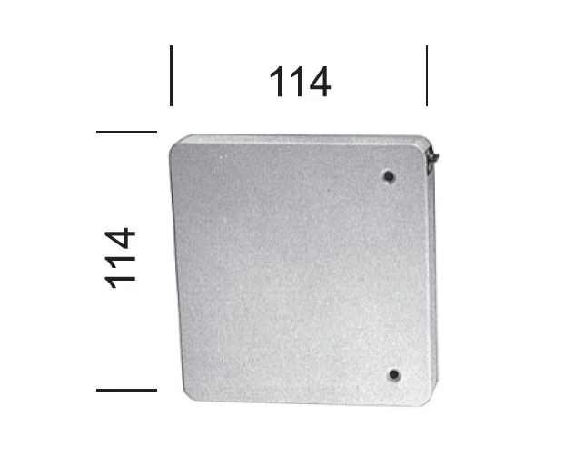 Mini-Aufschraubgurtwickler weiß, mit 4 m Gurt, grau, feststehend 