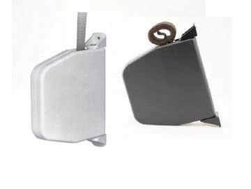 Mini-Aufschraubgurtwickler weiß, 5 m Gurtaufnahme, mit Gurt, schwenkbar, 22 mm breit Weiss oder Braun