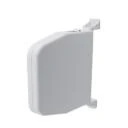 Mini-Aufschraubgurtwickler weiß, 5 m Gurtaufnahme, ohne Gurt, schwenkbar, aufklappbar, Weiß 