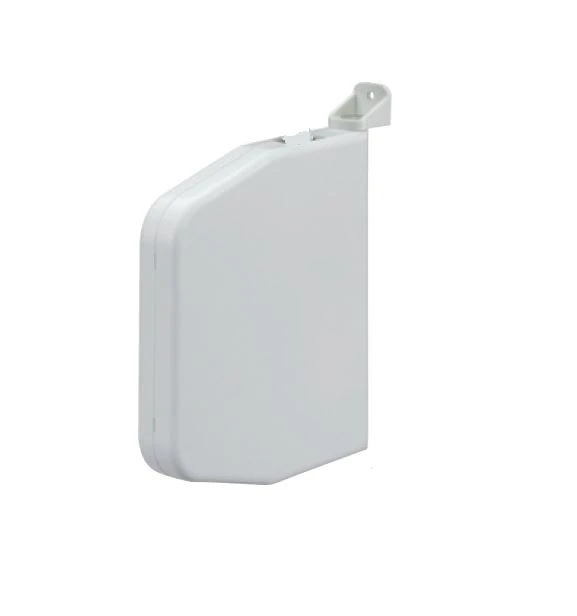 Mini-Aufschraubgurtwickler weiß, 7 m Gurtaufnahme, ohne Gurt, schwenkbar, aufklappbar, 22 mm breit