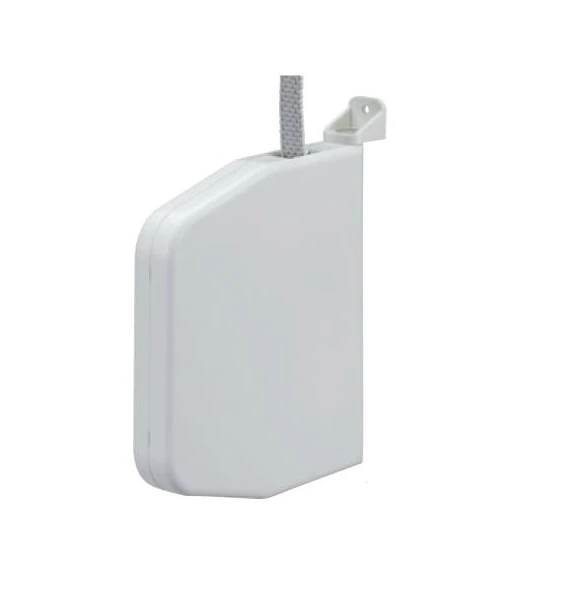 Mini-Aufschraubgurtwickler weiß, 7 m Gurtaufnahme, mit Gurt, schwenkbar, aufklappbar, 22 mm breit