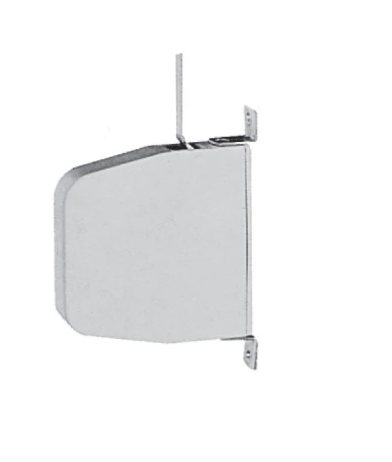 Mini-Aufschraub- Getriebegurtwickler weiß, mit 11 m Gurt grau, schwenkbar, 30,5 mm breit