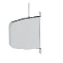 Mini-Aufschraub- Getriebegurtwickler weiß, mit 11 m Gurt grau, schwenkbar, 30,5 mm breit