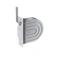 Mini-Einlass-Gurtwickler weiß, mit Mauerkasten und 5 m Gurt grau