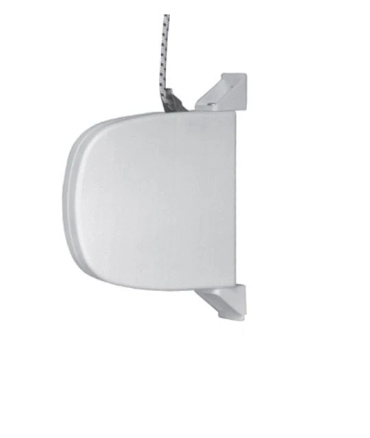 Mini-Aufschraub-Schnurwickler weiß, mit 5 m Schnur, schwenkbar 27 mm breit