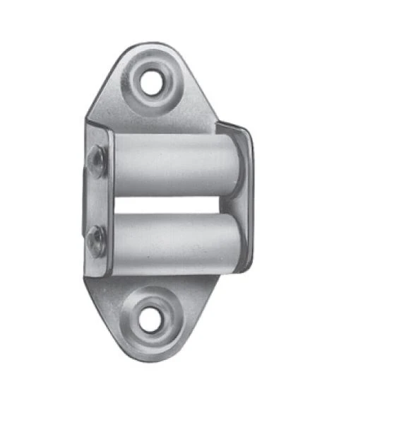 Mini-Gurtführung mit Doppelleitrolle hoch, verzinkt, Anschraubplatte 19x55 mm