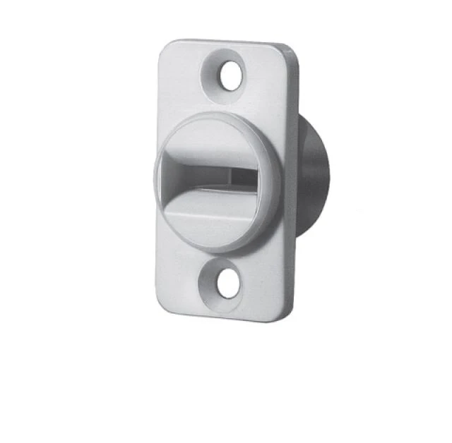 Mini-Gurtführung zum Einbohren und Anschrauben, weiß 40x22 mm Bohrung 19 mm