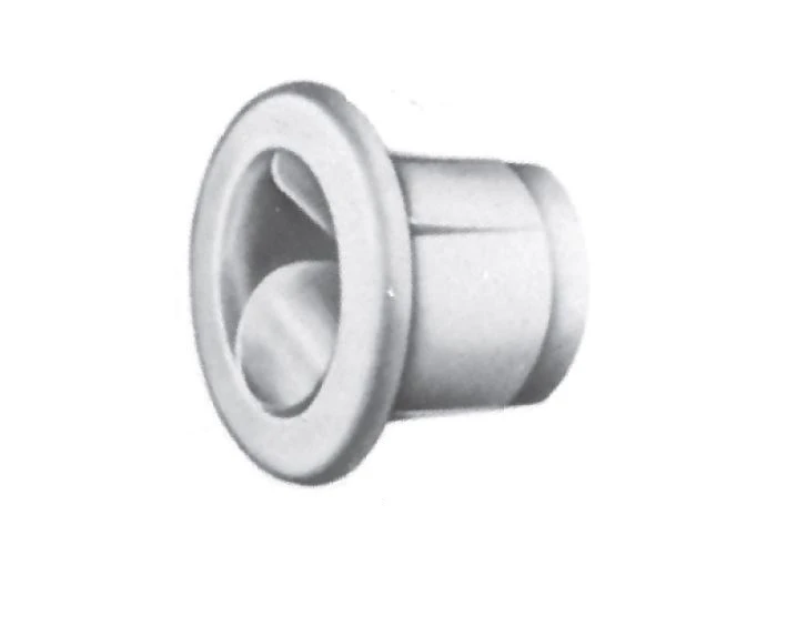 Mini-Gurtführung zum Einschlagen, weiß 31x20 mm Bohrung 19 mm