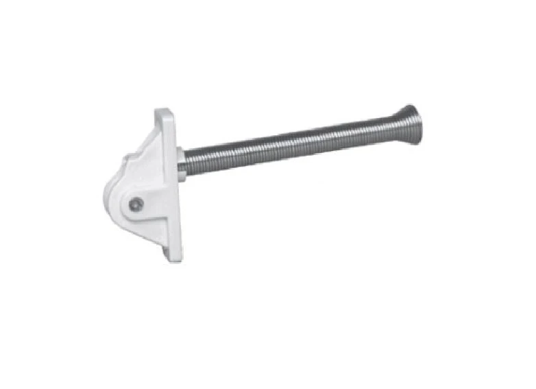 Obere Umlenkung mit Feder für Schnurzug, weiss, 53x100 mm,  Stärke 19 mm