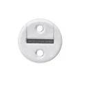 Gurtführung rund, für 23 mm Gurt, mit Bürste, weiß, zweiteilig, Ø 40 mm, Lochabstand 23 mm