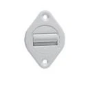 Gurtführung drehbar, für 23 mm Gurt, mit Bürste, weiß, BxHxT 40x57x12 mm, LA: 44 mm