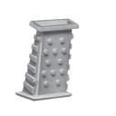 Gurtführung 80 mm, gerade, zum Eingipsen, mit Bürste für 23 mm Gurt