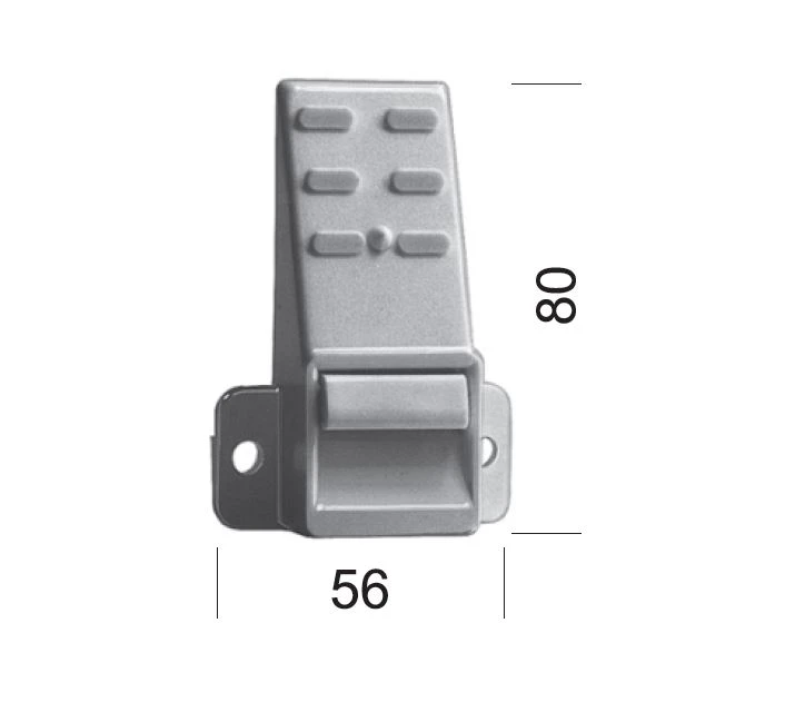 Gurtführung ohne Rand, für 23 mm Gurt, mit Bürste, Putznase 23 mm