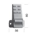 Gurtführung ohne Rand, für 23 mm Gurt, mit Bürste, Putznase 35 mm