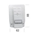 Gurtführung mit Rand, für 23 mm Gurt, mit Bürste, Putznase 35 mm