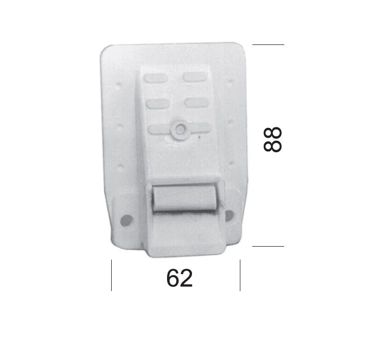 Gurtführung mit Rand, für 23 mm Gurt, mit Bürste, Putznase 50 mm