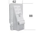 Gurtführung mit Rand, für 23 mm Gurt, mit Rolle, Bürste und Putzdeckel, Putznase 35 mm