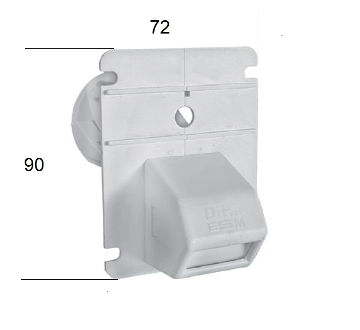 Diha-Gurtführung Zum Einbohren und Einschäumen, garantiert dichte Gurtführung mit optimaler Wärme- und Schalldämmung