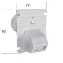 Diha-Gurtführung Zum Einbohren und Einschäumen, garantiert dichte Gurtführung mit optimaler Wärme- und Schalldämmung