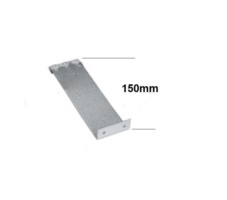 Sperrhaken , zum Befestigen an der Putzleiste des Rollladenkastens erhältlich in Längen 12cm 15cm und 18cm