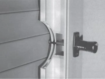 2 x Rollladensicherung RS 87 Montage auf dem Blendrahmen Farbe Weiß