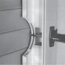 2 x Rollladensicherung RS 87 Montage auf dem Blendrahmen Farbe Braun