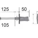 2 x Rollladensicherung RS 87 Montage auf dem Blendrahmen Farbe Braun