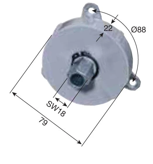 Mini-Gurtzuggetriebe 2:1 zur Aufnahme von Steckgurtscheiben