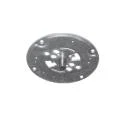 Anschraubplatte mit Zapfen zur Montage von Mini-Kurbelgetrieben