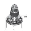 Kegelradgetriebe Untersetzung 2,6:1, mit Freilauf, 8,5 Nm, Bohrung Teilkreis 60 mm