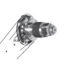 Kegelradgetriebe Untersetzung 3,6:1, mit Freilauf, 11,5 Nm, Bohrung Teilkreis 78 mm