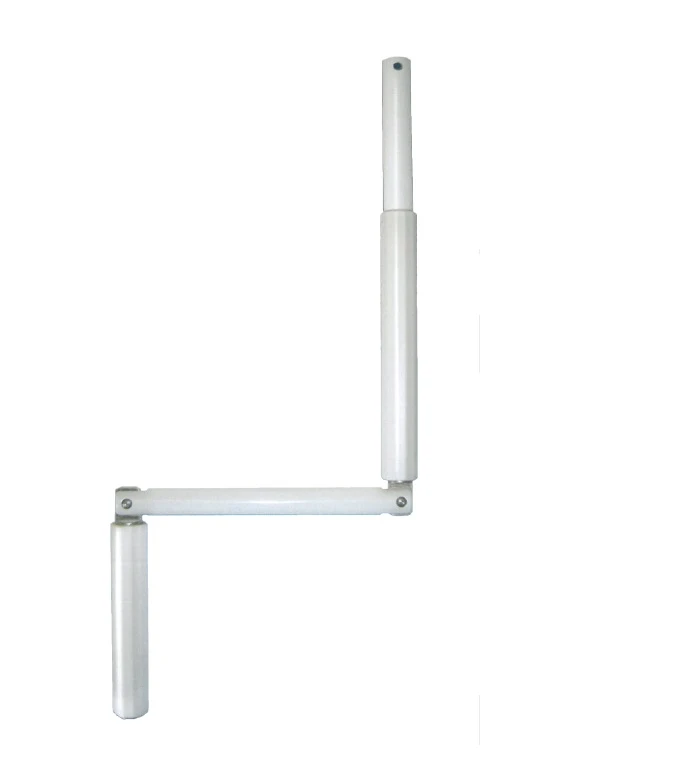 Gelenkkurbel,  Länge 900 mm komplett aus Aluminium, erhältlich in weiß, braun und eloxiert E6/EV1