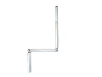 Gelenkkurbel, Länge 1300 mm komplett aus Aluminium, erhältlich in weiß, braun und eloxiert E6/EV1