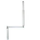 Gelenkkurbel , Länge 1400 mm komplett aus Aluminium, erhältlich in weiß, braun und eloxiert E6/EV1