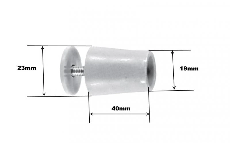 2 x Anschlagstopfen 40 mm ,Erhältlich in:7 Farben