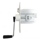 Einlass Kurbel Gurtwickler 9 m Gurtaufnahme, für 23 mm Gurt, Lochabstand 135 - 165 mm Panzer bis 41kg