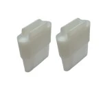 2 x Gleitstopfen für Rollladen  Alu Winkelendleiste 14 x 30 , transparent