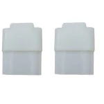 2 x Gleitstopfen für Rollladen  Alu Winkelendleiste 14 x 30 , transparent