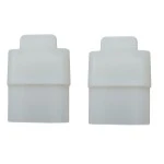 2 x Gleitstopfen für Rollladen  Alu Winkelendleiste 14 x 35 , transparent