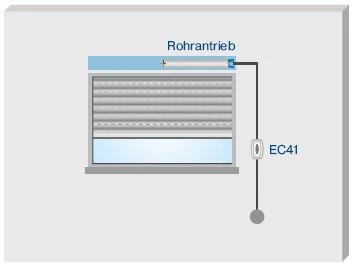 Becker - EasyControl EC41 Schalter / Taster - Als Rastschalter oder Taster verwendbar