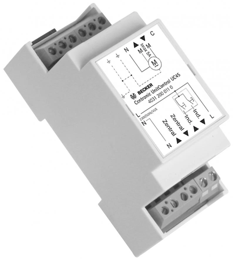 Becker - Centronic UnitControl UC45 - Einzel- und Gruppensteuergerät für Schaltschrankmontage