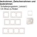 WTS - Zwischenrahmen (Adapterrahmen) zum Einbau von Geräten mit Einbaumaß 50 x 50 mm (DIN 49075) in das Lenora Schalterprogramm