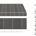 Markisentuch Multi und Blockstreifen, Granit - Grau, UPF 50+, Acryl 1, Stoff-Nr. 11748