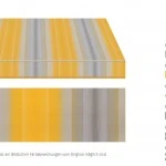 Markisentuch Multistreifen ,Sole - Gelb/Orange UPF 50+,Acryl 1, Stoff-Nr. 11181