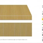 Markisentuch Multistreifen ,Sole - Gelb/Orange UPF 50+, Acryl 1 Stoff-Nr. 11707