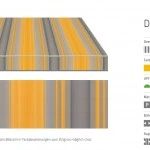 Markisentuch Multistreifen ,Sole - Gelb/Orange UPF 50+, Polyester, Stoff-Nr. 18049