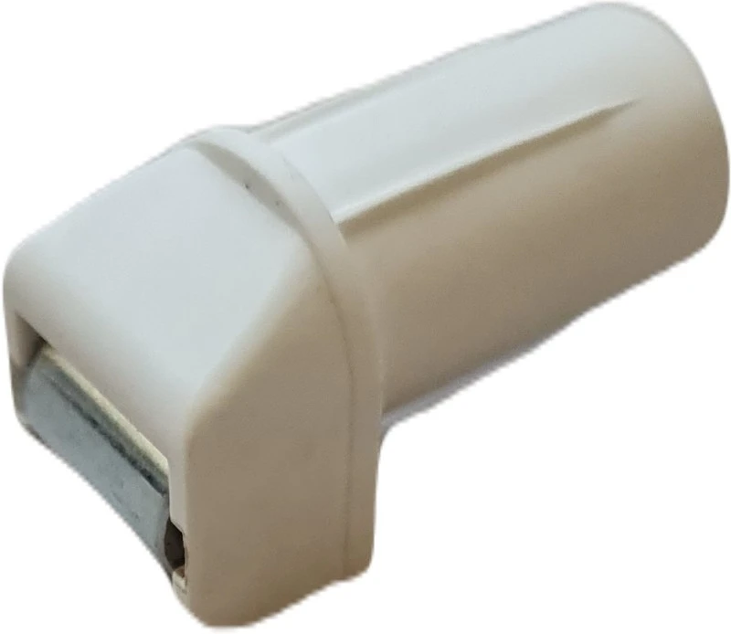 Mini-Gurtführung als Steckleitrolle, weiß, nadelgelagert 31x30 mm Bohrung 19 mm